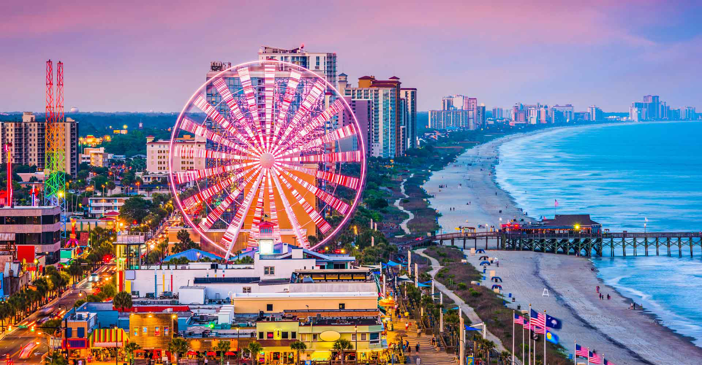 big fair wheel at the beach